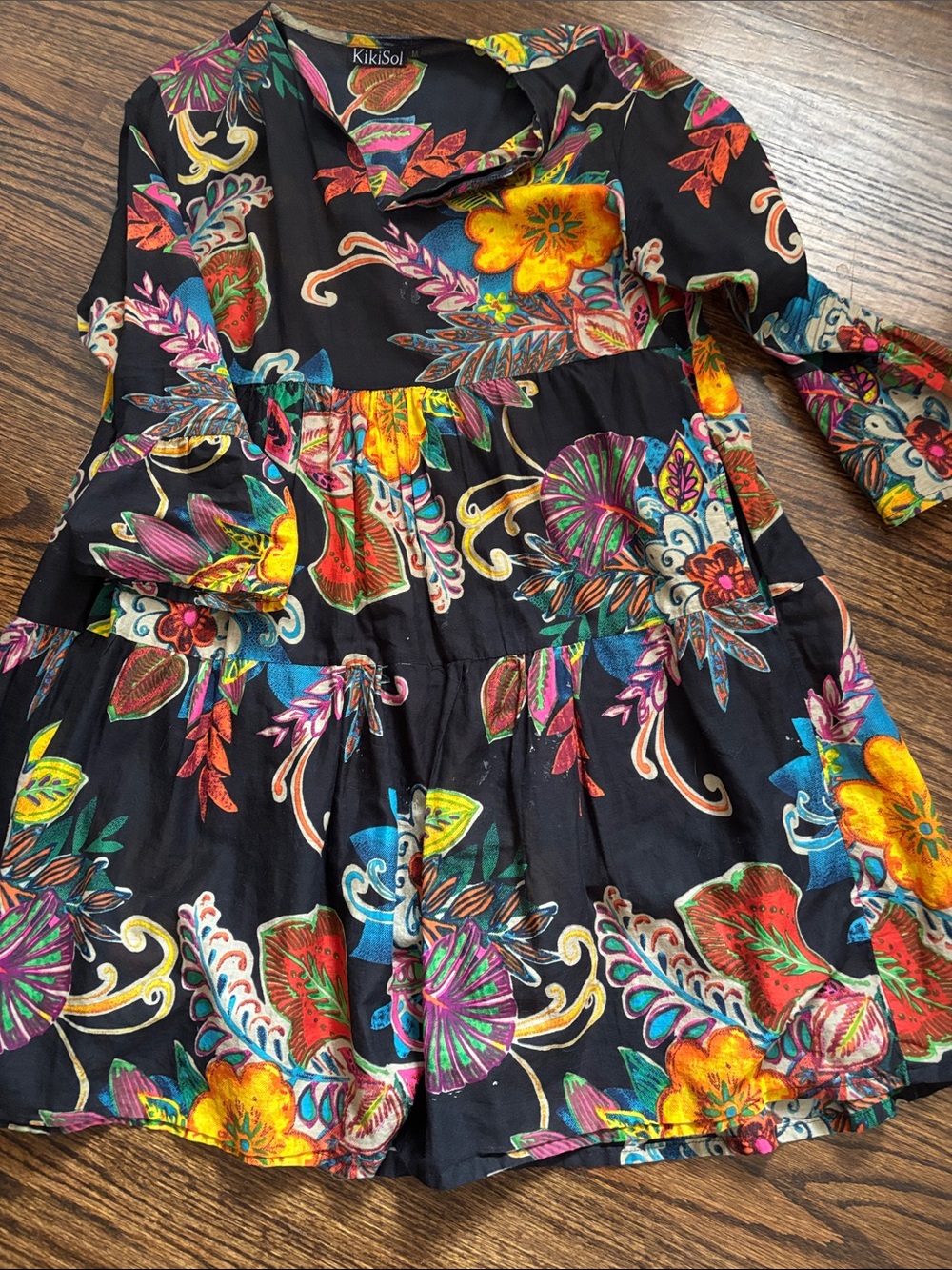 KikiSol Cotton Print Dress/CoverUp